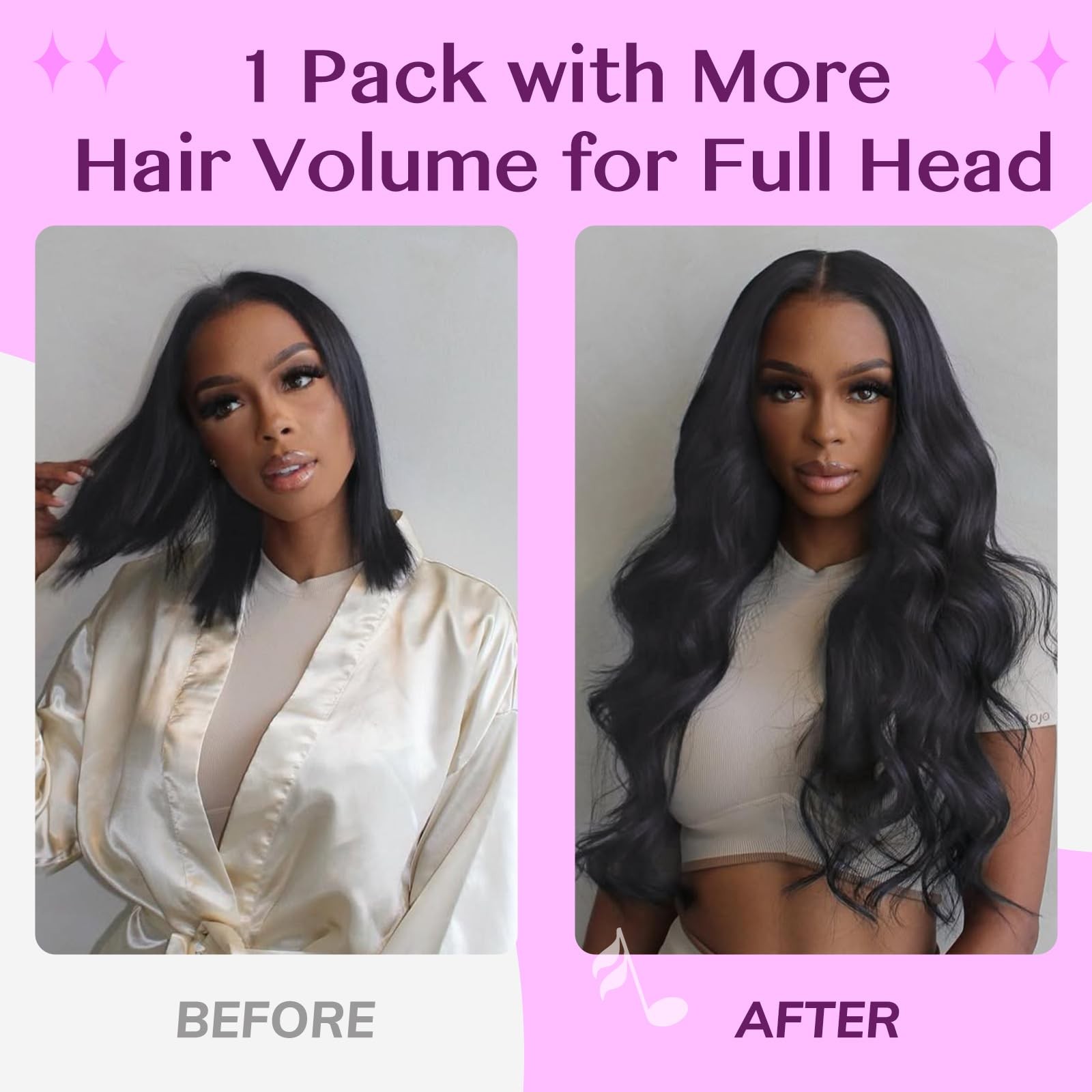 Idn Beauty 54 Invisi Edge Seamless Clip In Hair Extensions Human Hair Combo