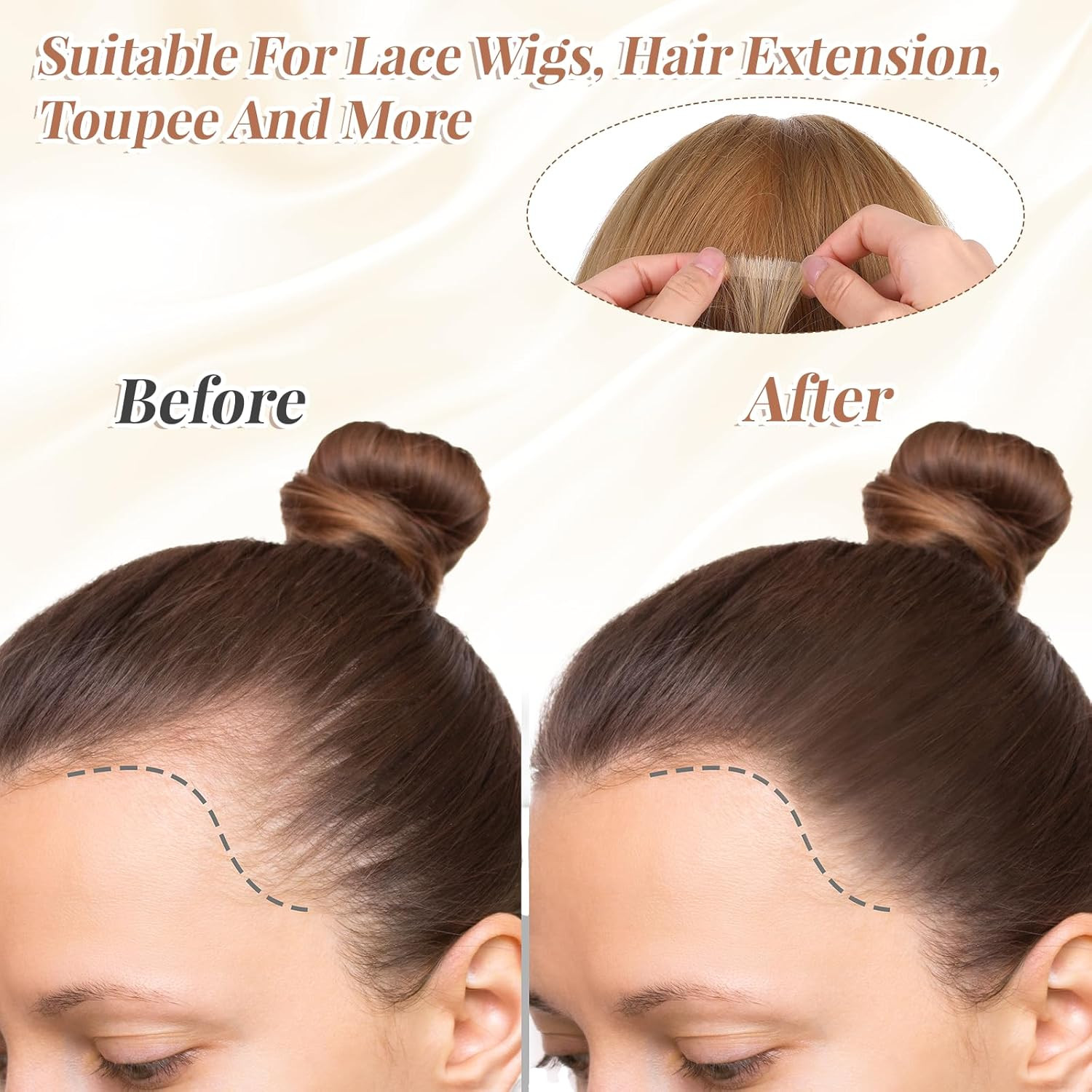 240 Pcs Hair Extension Tape, Double Sided Strong Adhesive Replacement Hair Tape