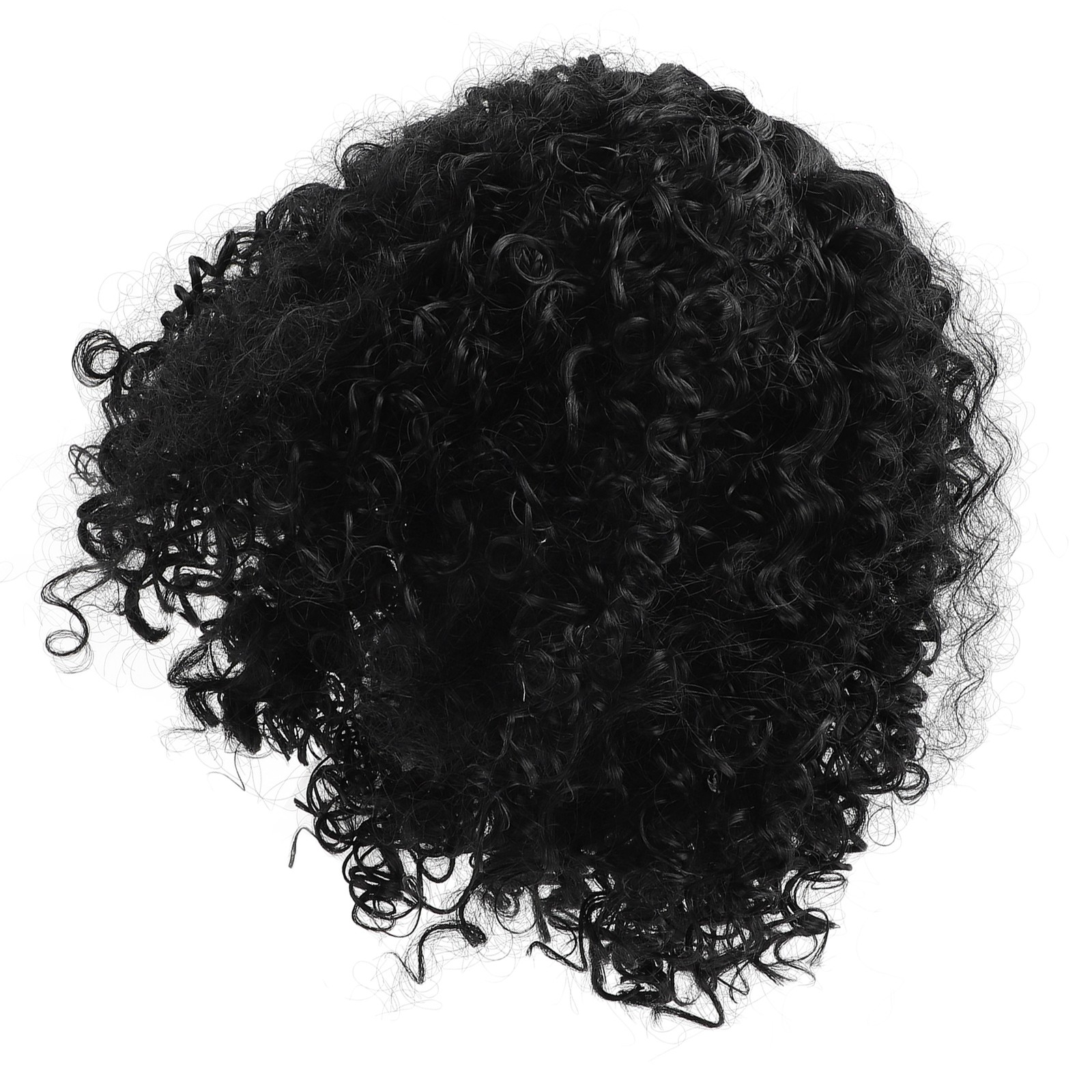 14in Short Curly Deep Wave Wig Middle Part Glueless Adjustable Size Women