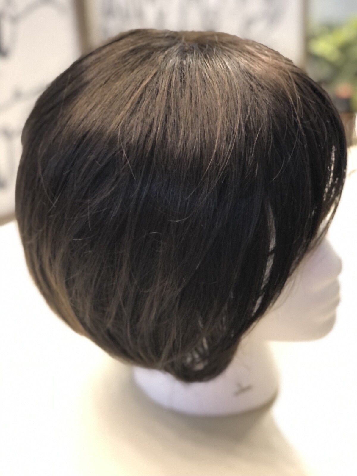 New Lace Front Hand Tied Synthetic Wig Dark Brown Short
