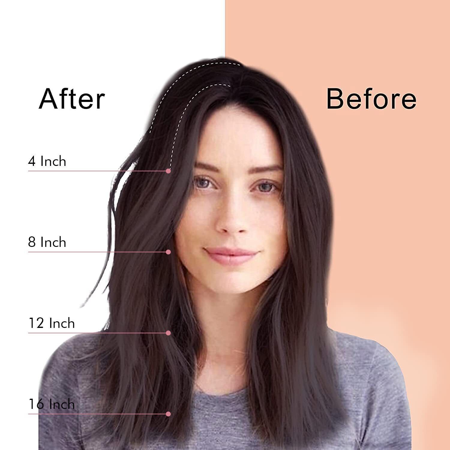 Fluffy Real Human Hair Extension Bang Front Middle Side Bangs Clip in Hairpiece