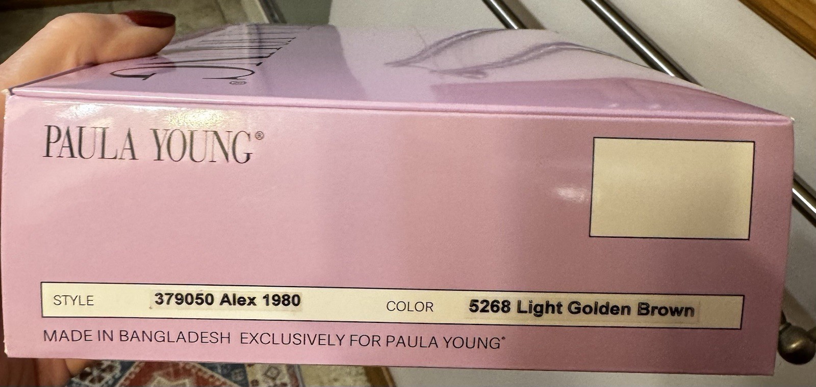 Paula Young Alex Wig 379050 Light Golden Brown Medium Open Wefted Synthetic