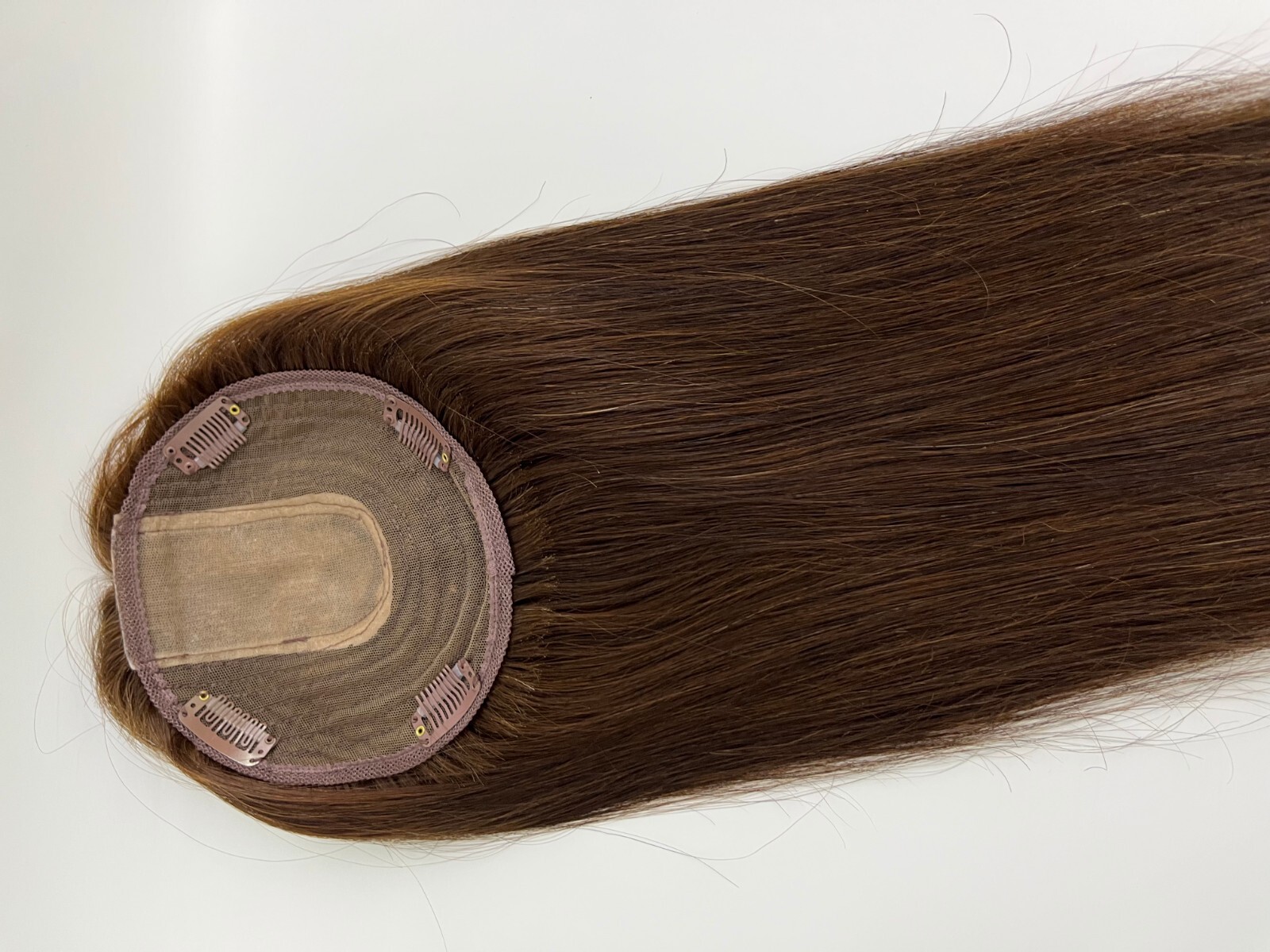Breathable Human hair toppers (14*15cm) Thin hair help for women
