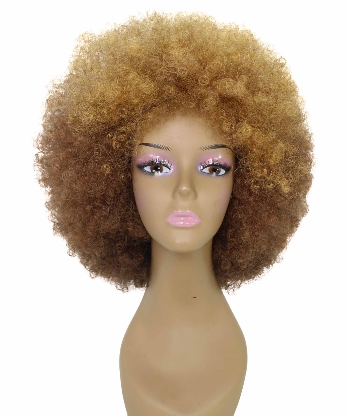 LUXLUXE Taylor Curly Afro 14″ Full Wig Full Cap Wig Heat Resistant Fiber BF-0004
