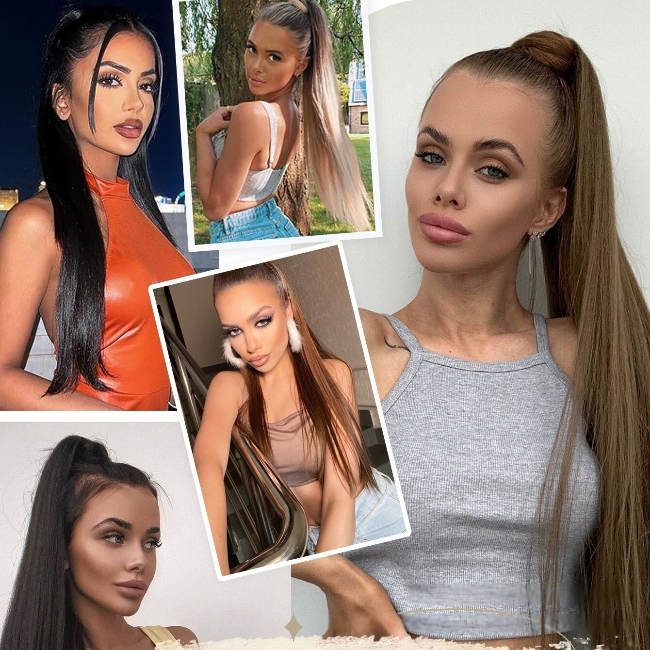 26″ Real Ponytail Claw Clip Hair Extension Pony Tail Thick Hairpiece in As Human