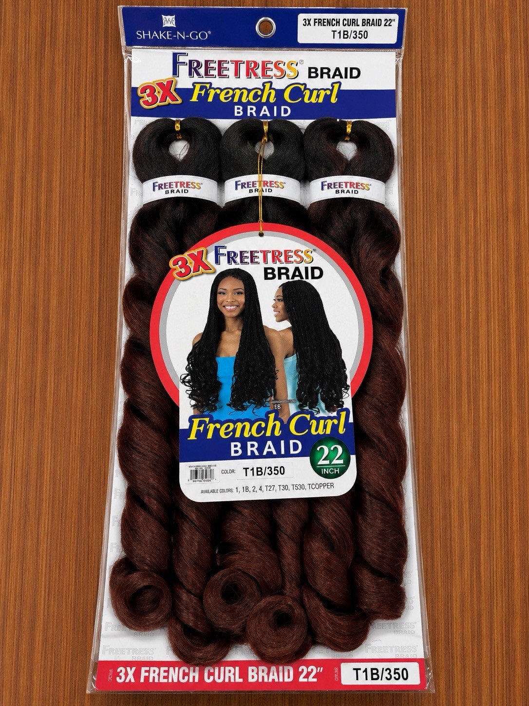 Freetress 3X French Curl 22 in Synthetic Curly Braid Hair Extension