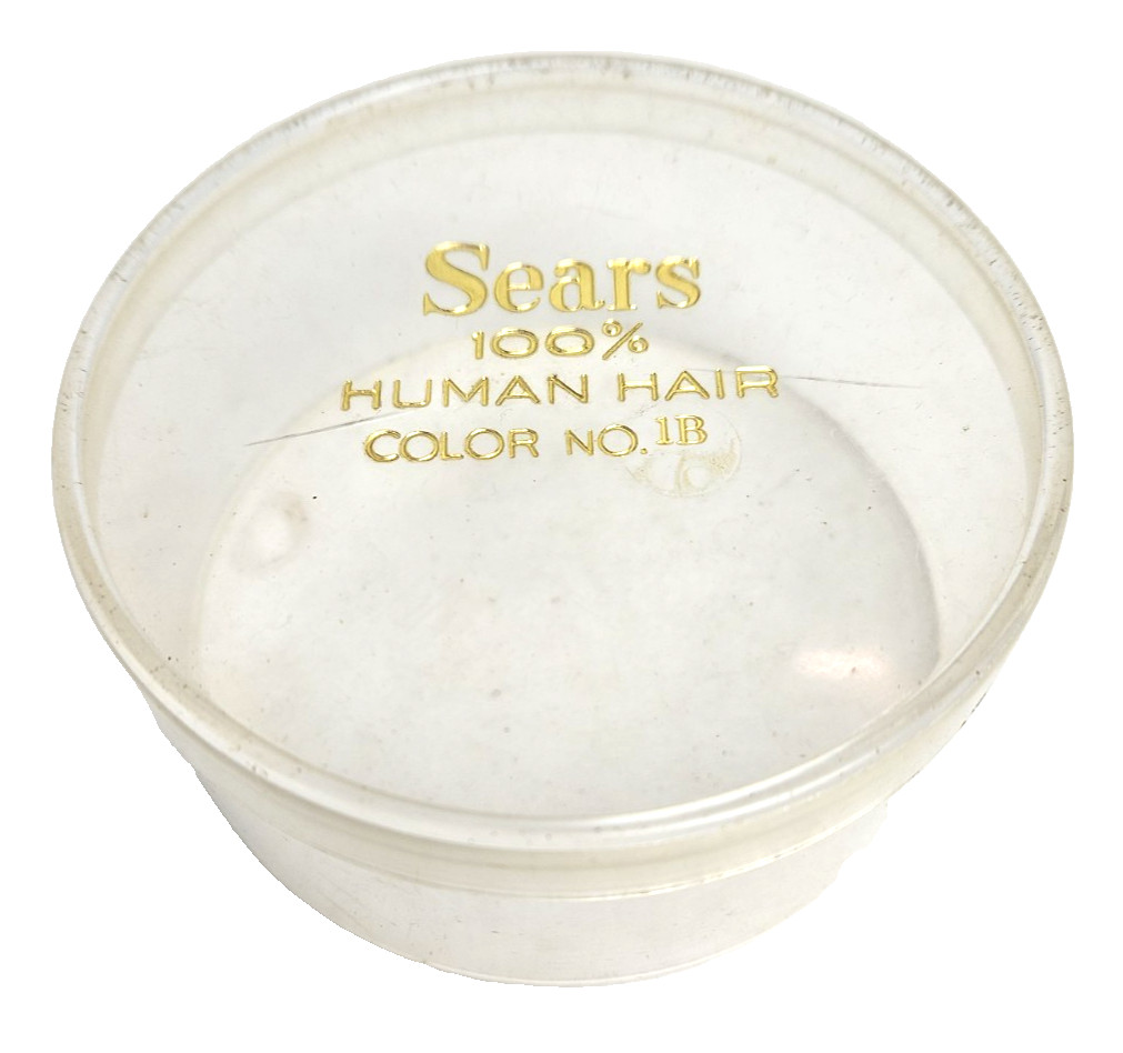 Vintage Sears 100% Human Hair Wiglet Topper Hairpiece Box