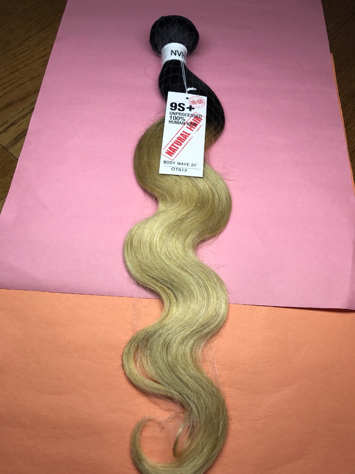 9S+ 100% Unprocessed Brazilian Virgin Remy Body Wave 20″_#OT613**