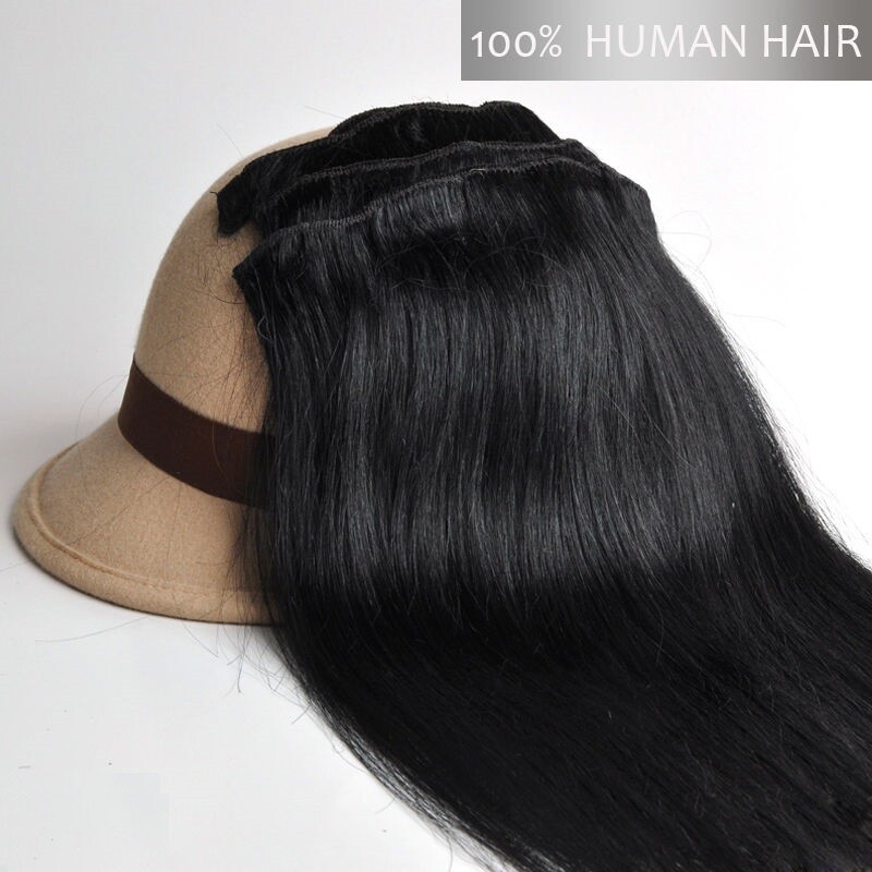 3 Bundles Black #1 Straigt sew hair 100% Virgin Brazilian Human Hair Ali Bundle
