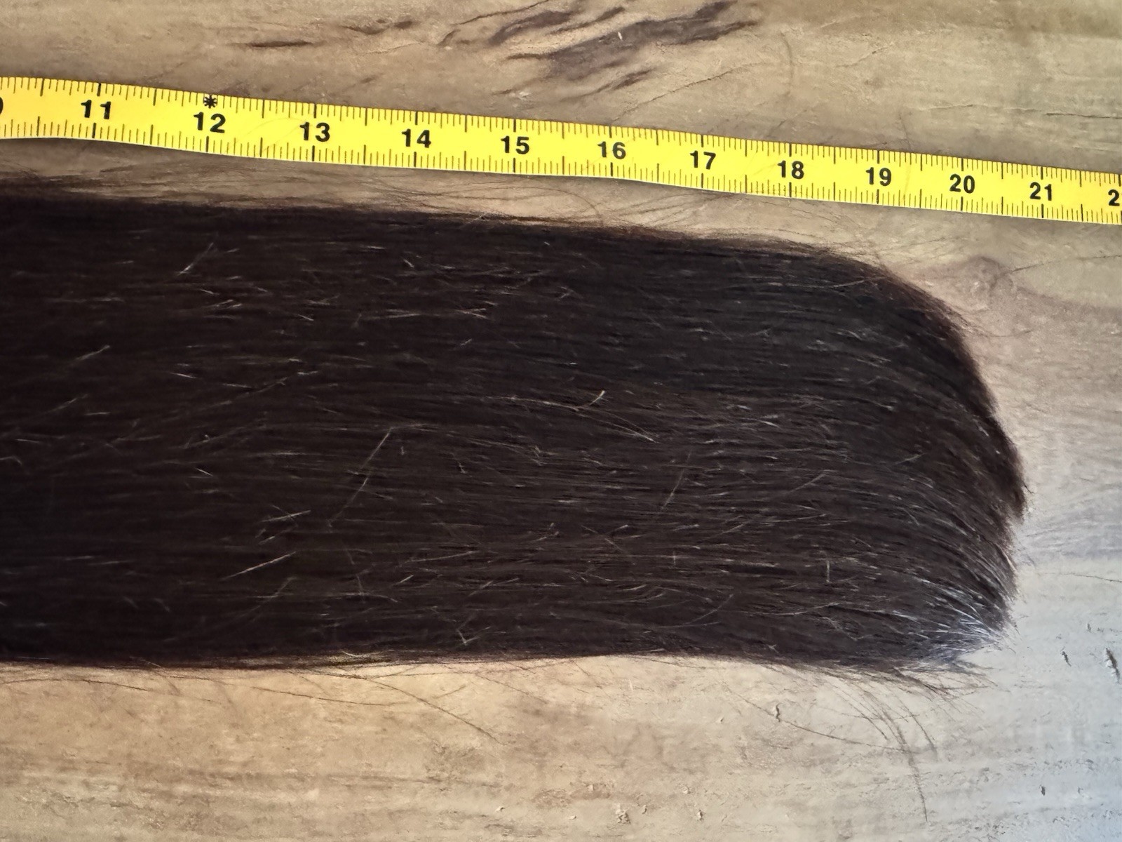 1594 Natural Human Hair Ponytail Straight Real Hair 21 Inch 65 G