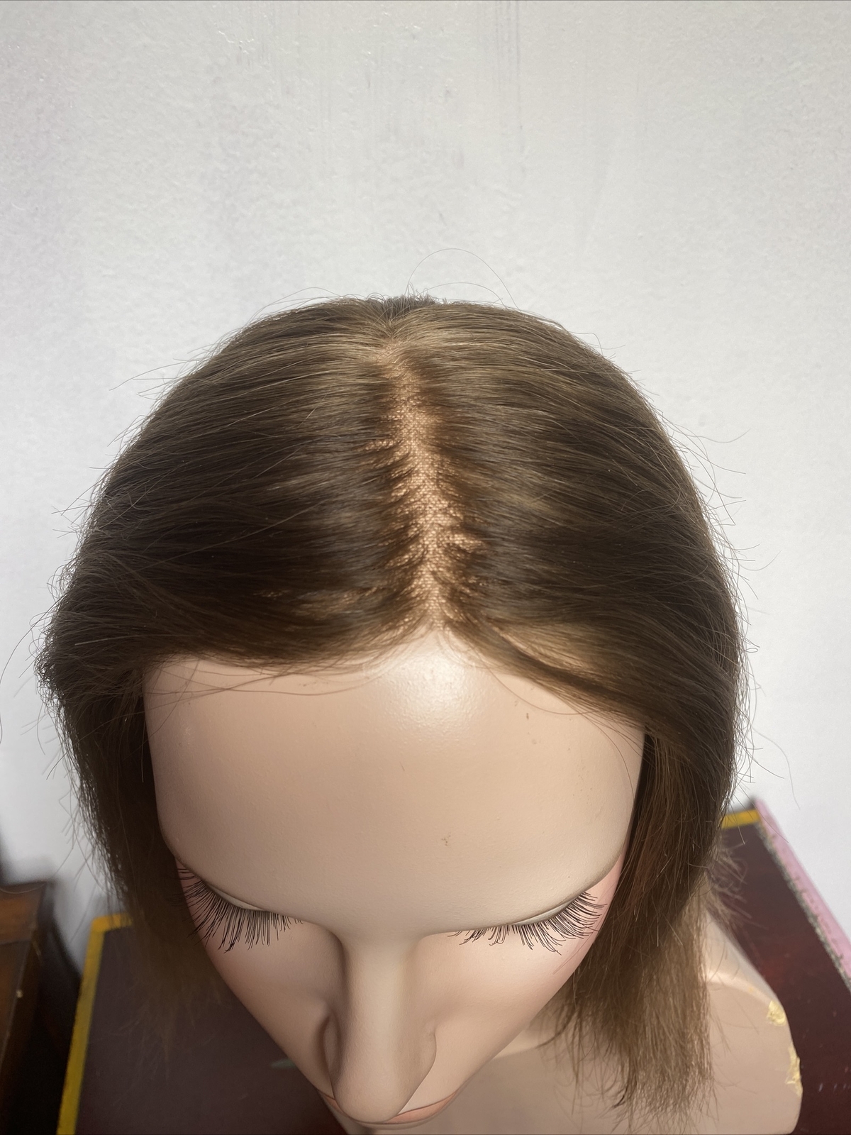The Hair Mama Dark Blonde Human Hair Lace Front Hand Tied Wig Size Small