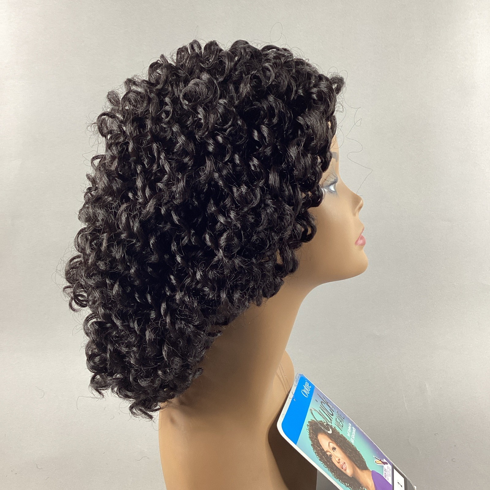 Doris Short Curly #2 Darkest Brown Synthetic Quick Weave Wig
