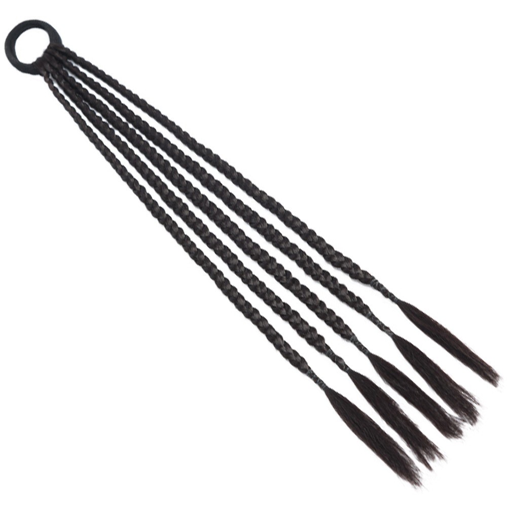 Long Braided Ponytail Extension with Hair Tie for Thin Thick Long or Short Hair