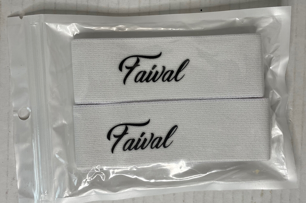 FAIVAL 2 Pack Adjustable Wig Edge Elastic Band No Slip Wigs Slayer White Black