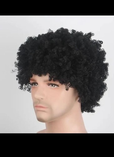 Curl Afro Curly Toupee for Men 100% Afro Human Hair Base2pc