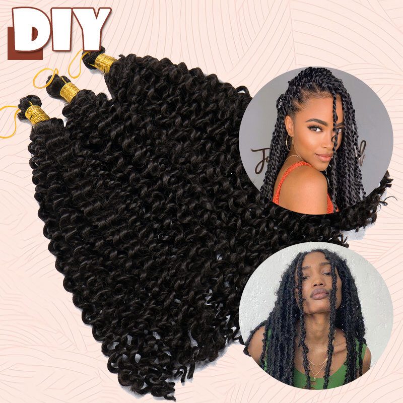 Women Deep Water Wave Crochet Braids Twist Hair Extension Afro Curly Kinky Hair