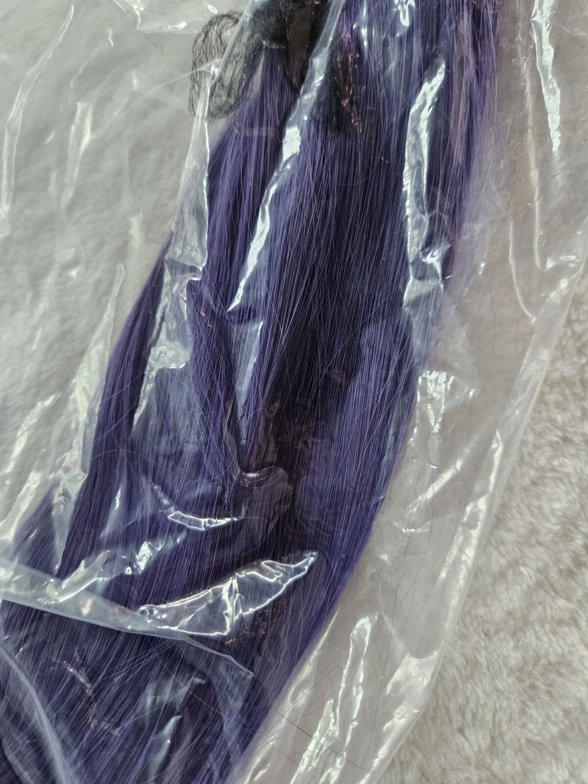 Wig Clip Violet Purple Silky 40 Inches Straight Cosplay Arda Costume NEW