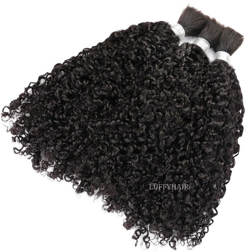 Sassy Curly Human Hair Bulk For Braiding Kinky Curly Bulk Hair Weaing No Weft