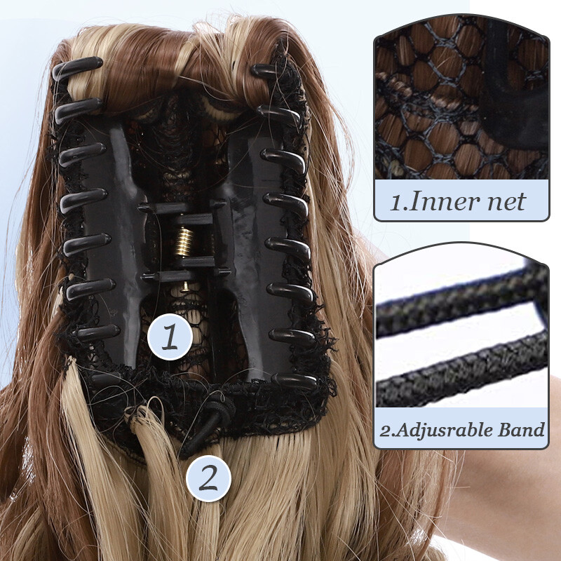 CLEARANCE Claw Clip Short Claw Ponytail Clip In Hair Extensions False Pony Tail