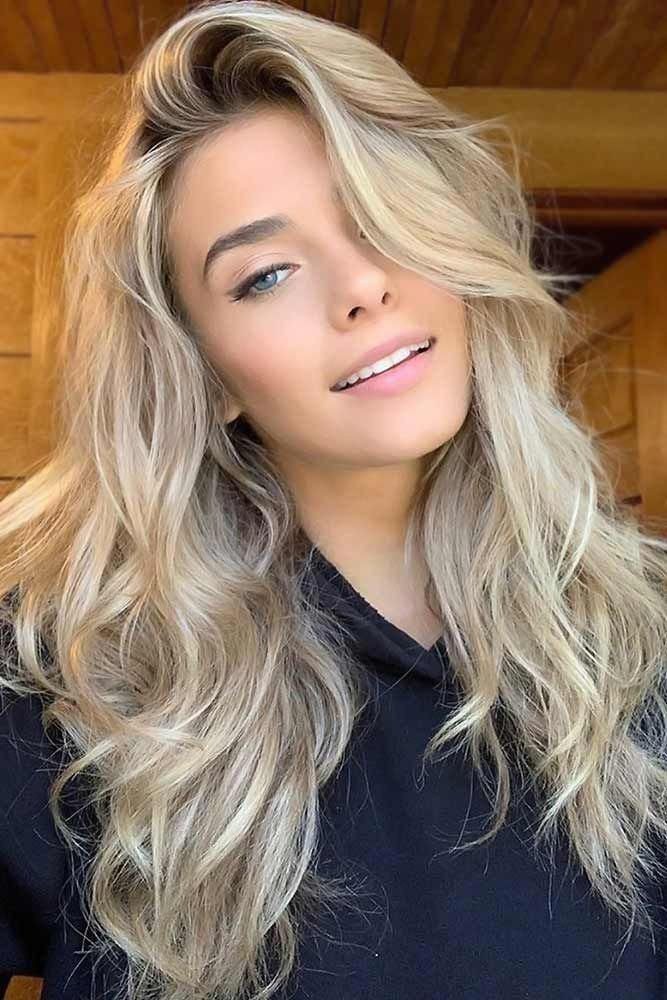 Light Creamy Blonde Ash Blond Ash Roots Highlight 100% Human Hair Lace Front Wig
