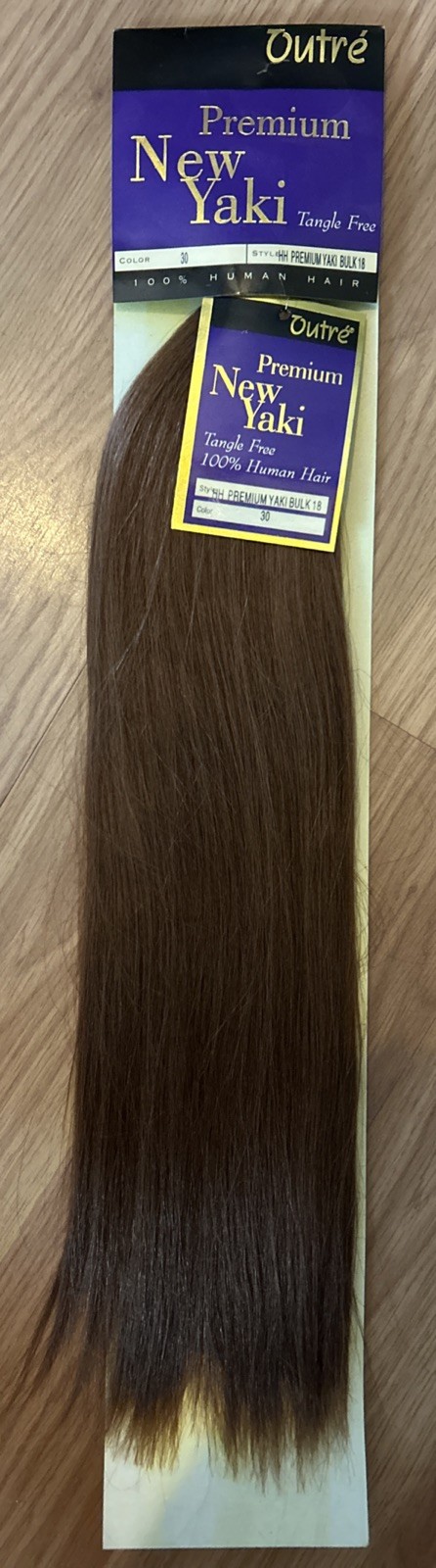 100% Human BULK BRAIDING Hair Ext. 18”inch. Color #30. 1 Pack For $ 25