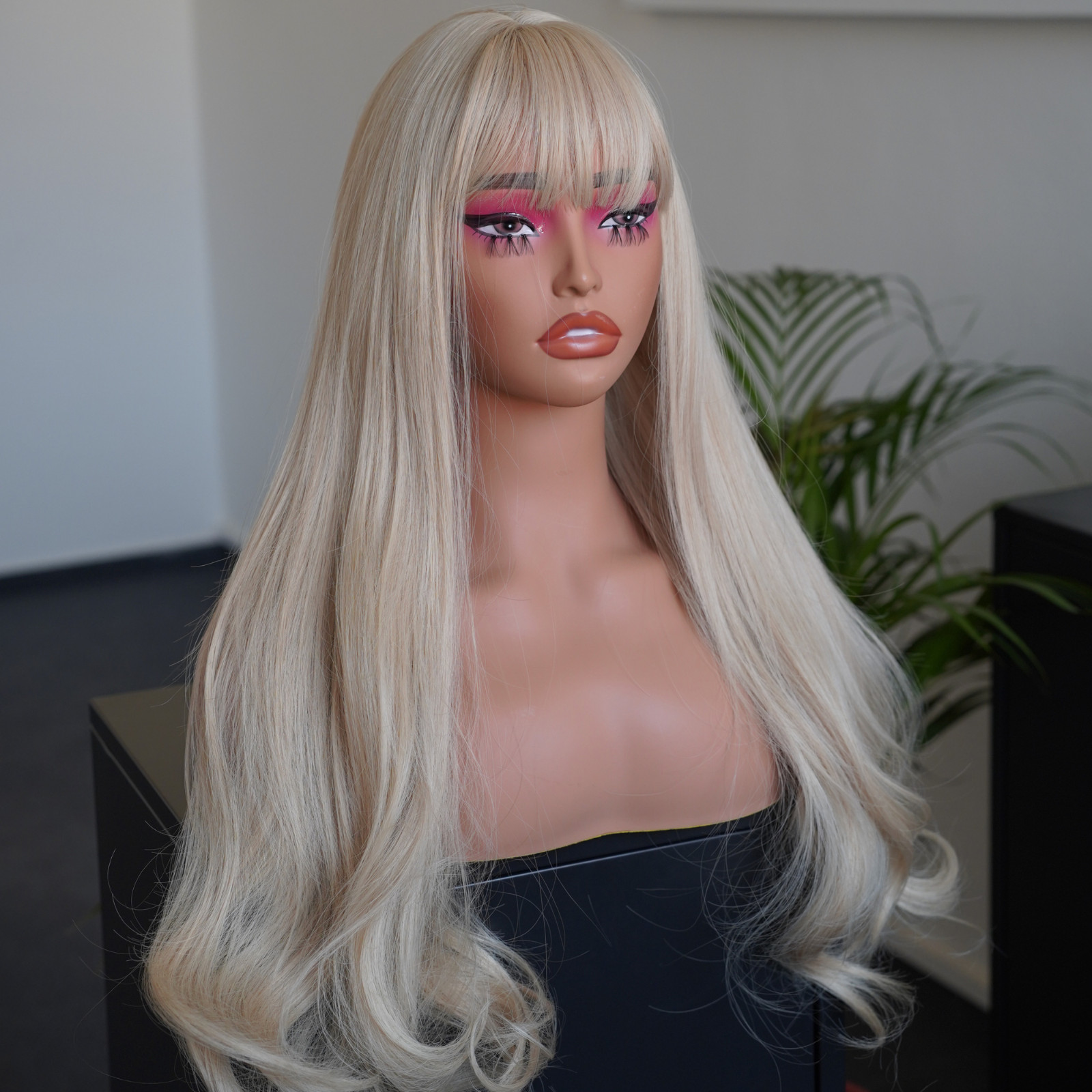 Ash Blonde Wig, Platinum Blonde Wig, Barbie Blonde Cosplay Wig, Drag Queen Wig