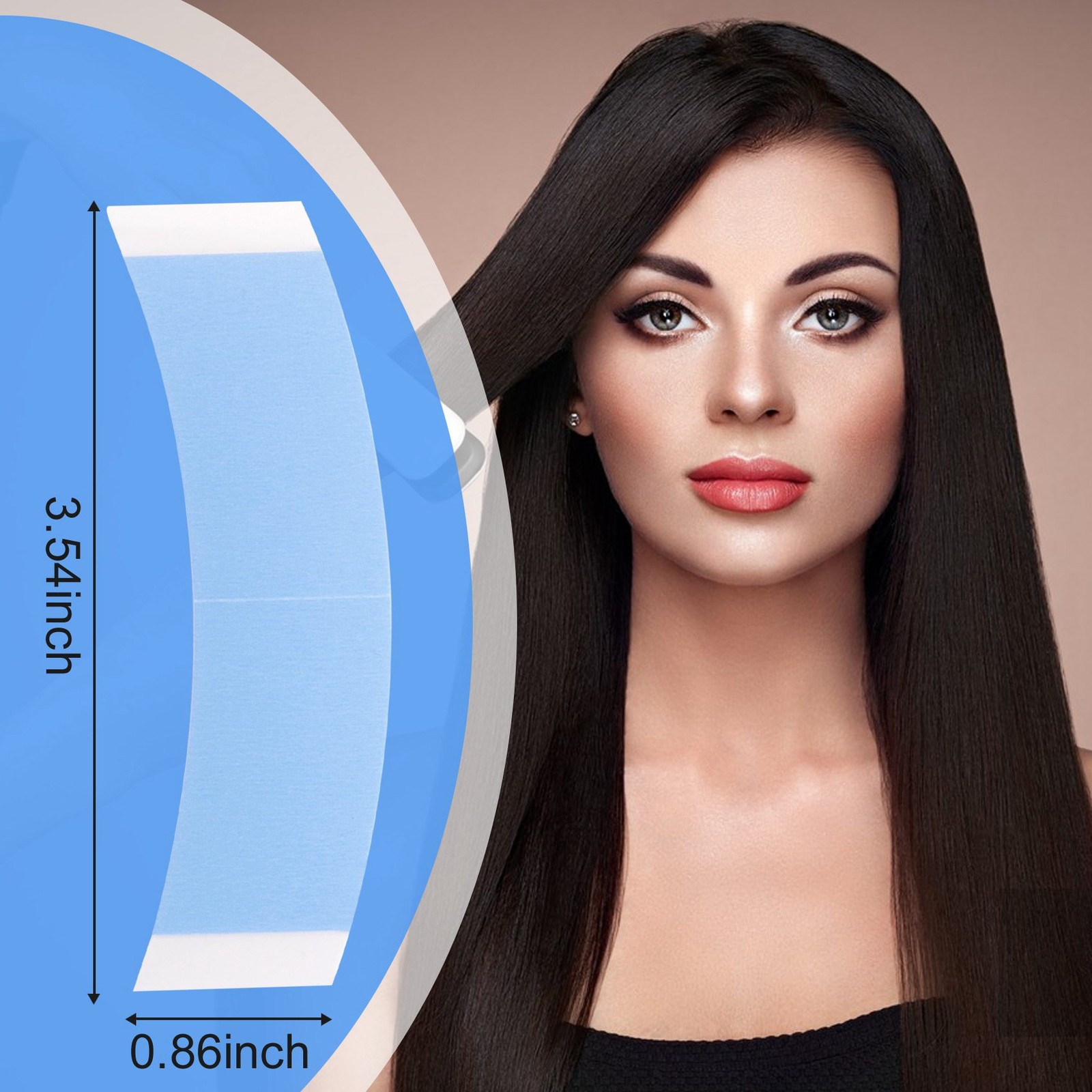 36Pc/Lot Strong Wig Tape Strips Fixed Hair Adhesive Extension Tape and7389