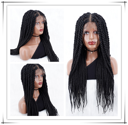 Knotless Braided Wig Full Lace Wigs Twist Braided Wig For Black Women Braids Wig