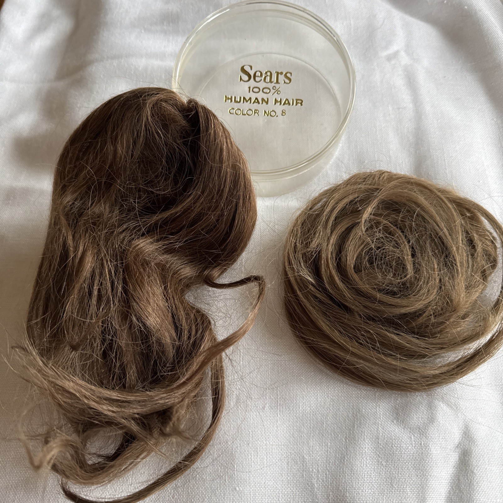 Vintage Wig Wiglets Human Hair w/Original Box – Quantity: 2 from 1960s70s