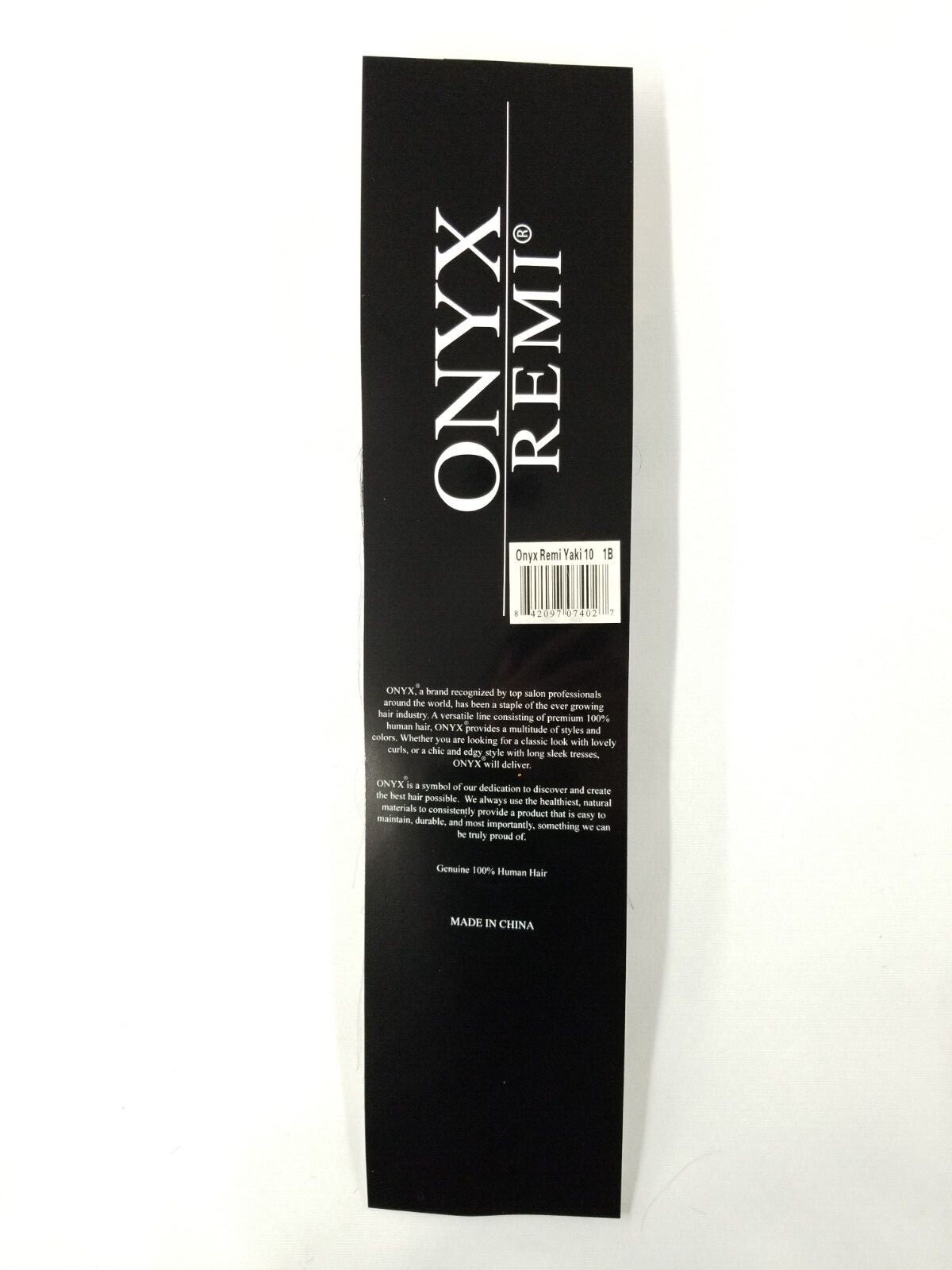 ONYX REMI Black Diamond 100% Human Hair Yaki Weave Extension 10″ ~24″
