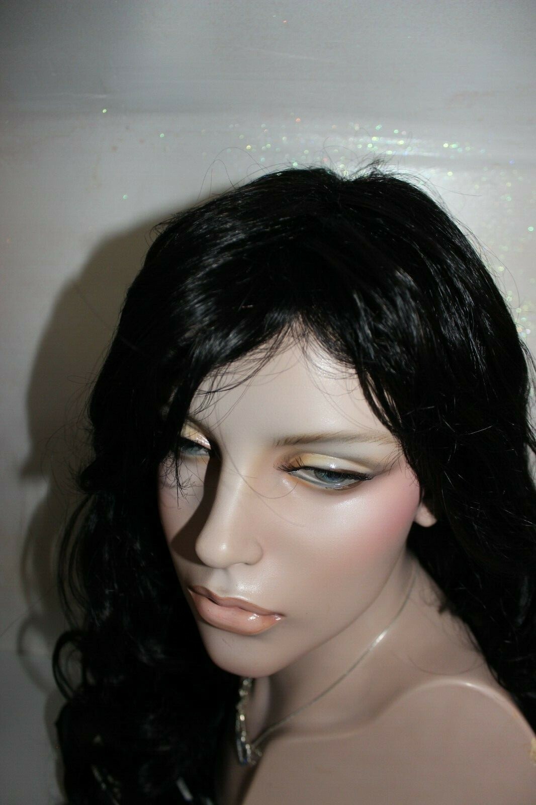 Wig Pro Collection Synthetic Long Wavy Wig 32 inches Bianca in black brown 1b