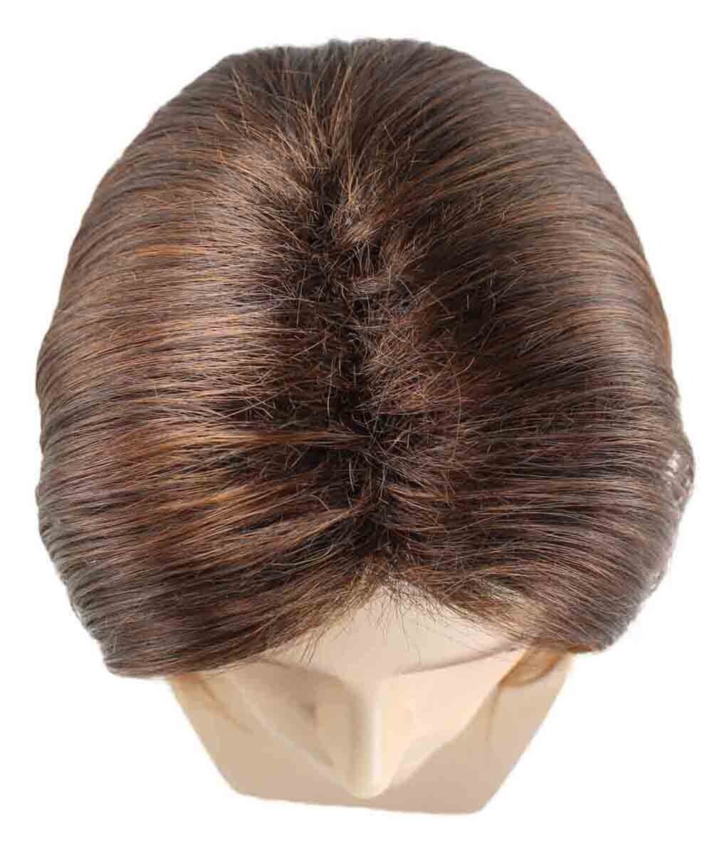 Men Fancy Brown Cosplay Halloween Wig | Premium Breathable Capless Cap | HM-472A