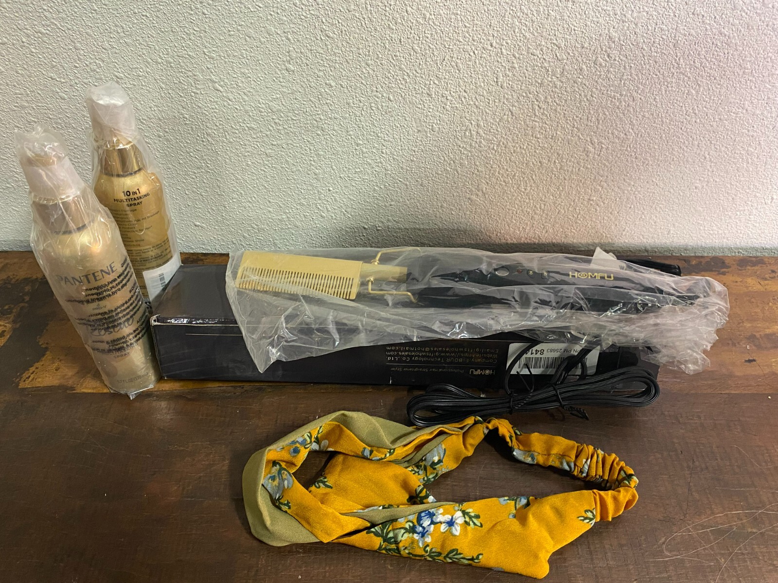 Assortment of 19 Wigs + Straightener and Hair Treatment