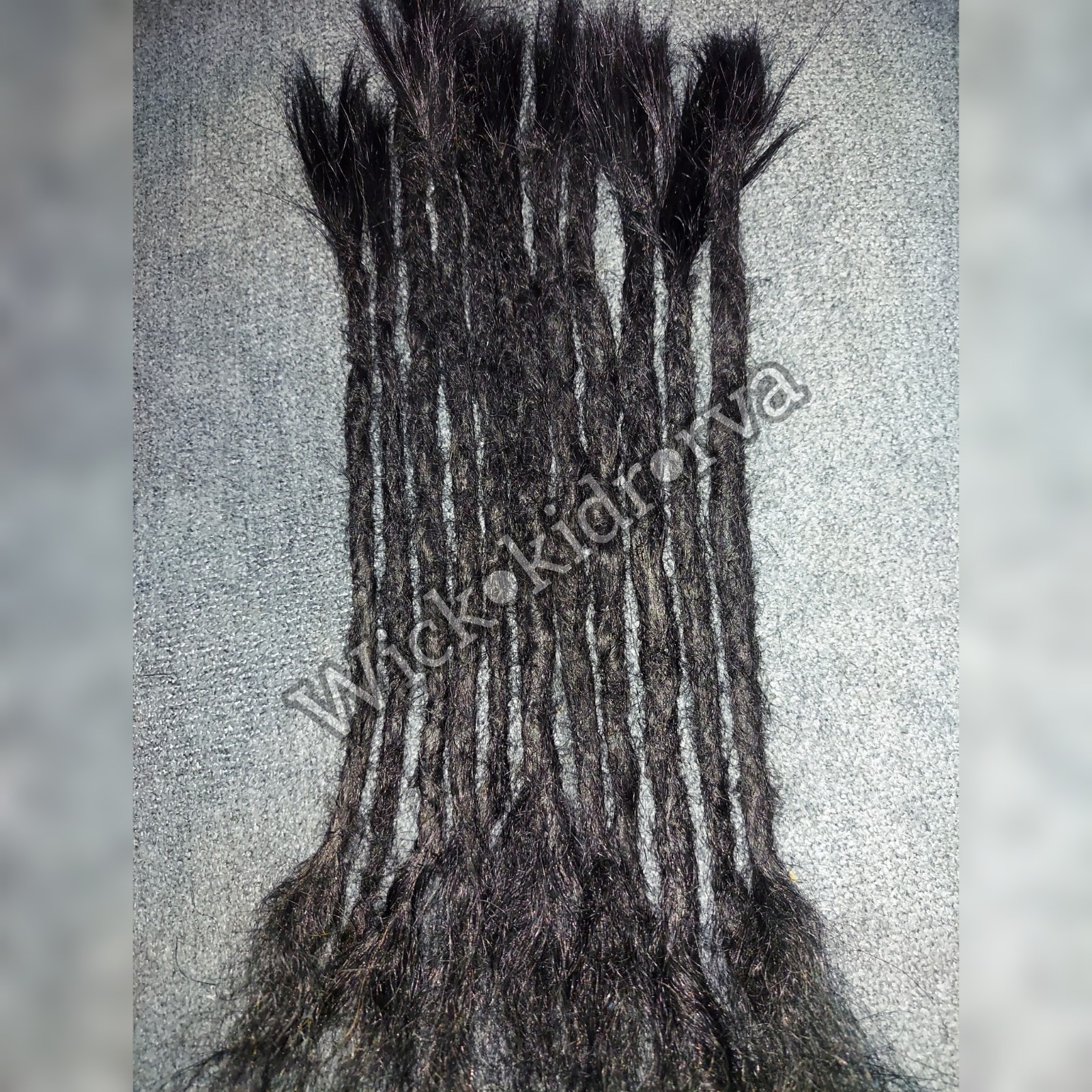 STRAIGHT Dreadlock HUMAN-HAIR Extensions 0.8cm Thick Full Handmade