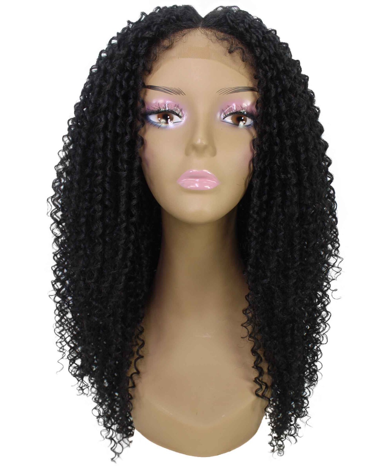 LUXLUXE Serenity Curly Ringlet 22 in Long Lace Front Wig,Heat Resistant