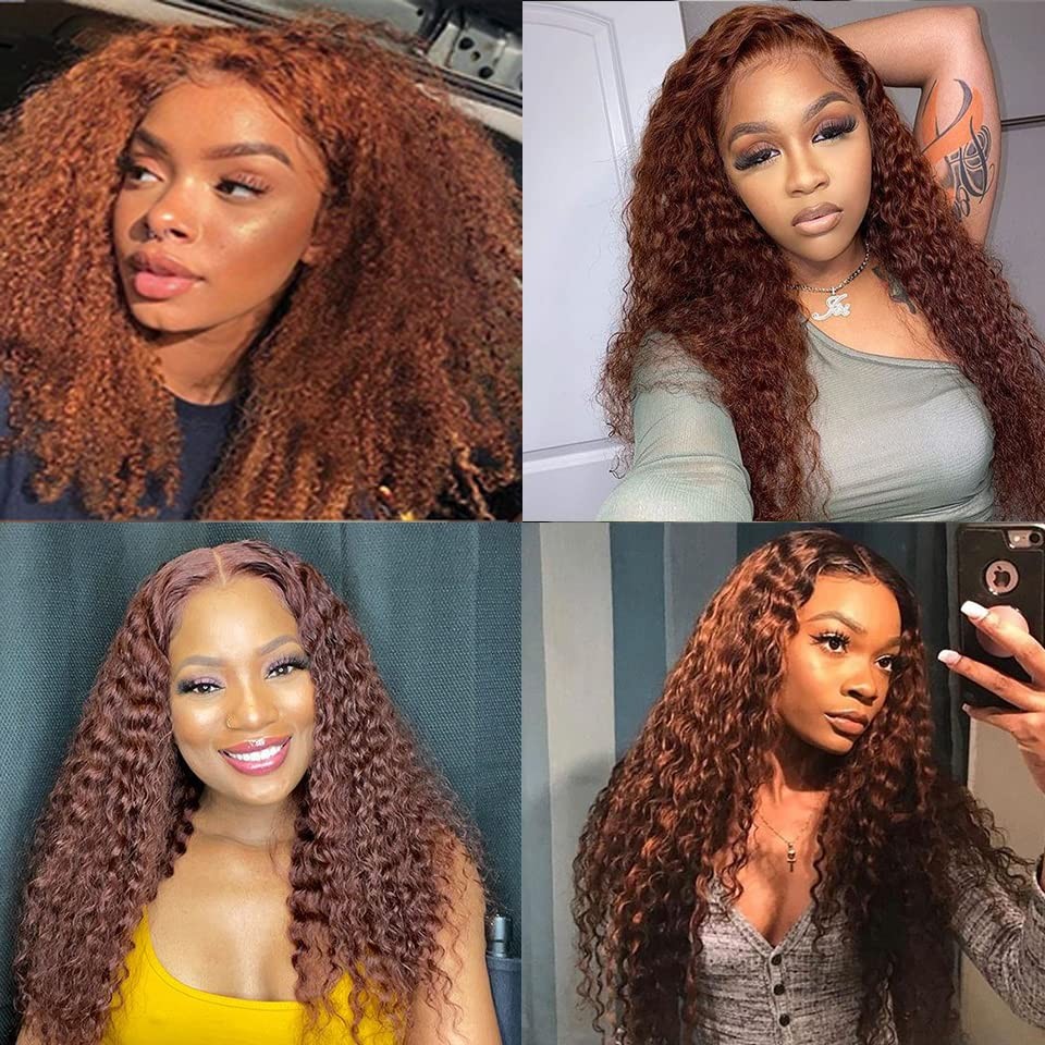 Color 30 Human Hair Bundles Light Brown Water Wave Bundle 24 26 28 Inch