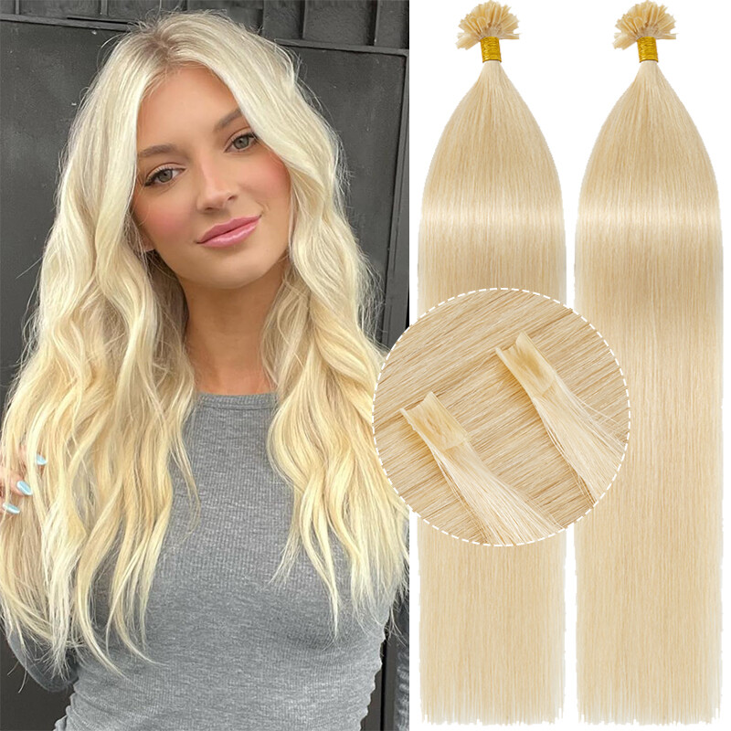 Nail U Tip Keratin Hot Fusion Bonding Hair 100% Real Remy Human Hair Extensions