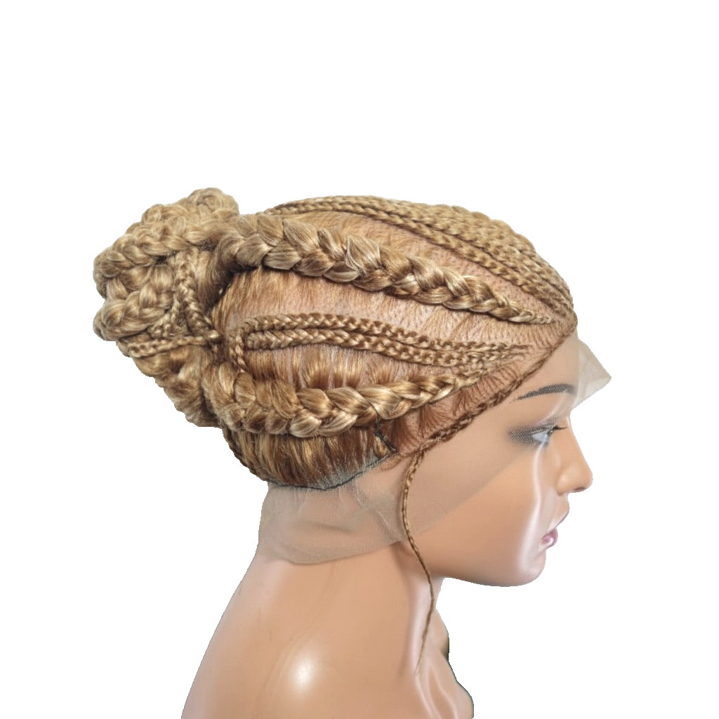 Braided Wig. Large Cornrow Braids. Full Lace with baby hair