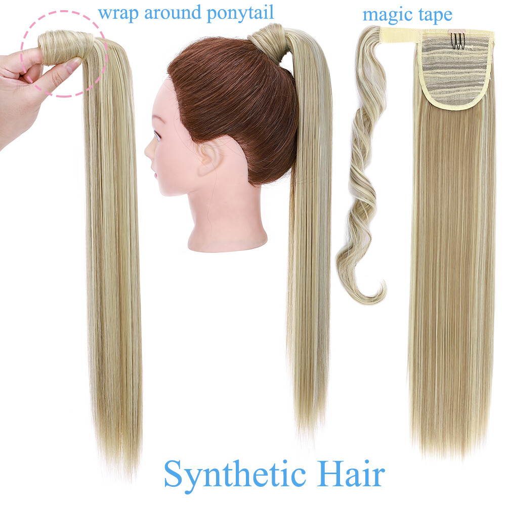 Real Thick Wrap Ponytail Hair Piece Clip in Hair Extension As Human Pony Tail US