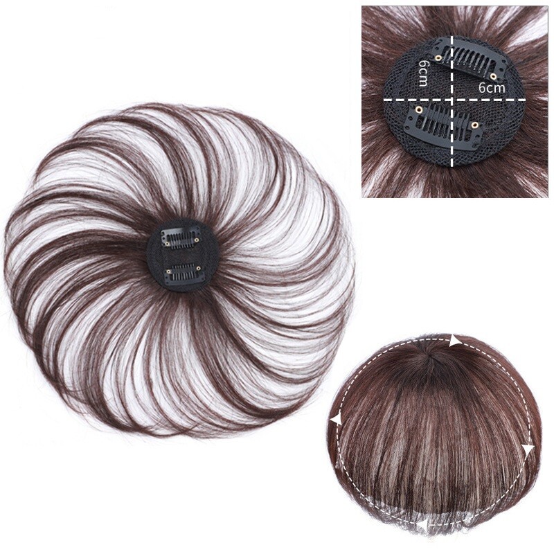 100% Human Hair Topper Clip in Hairpiece Wig Toupee Top Pieces Wigs for Women US