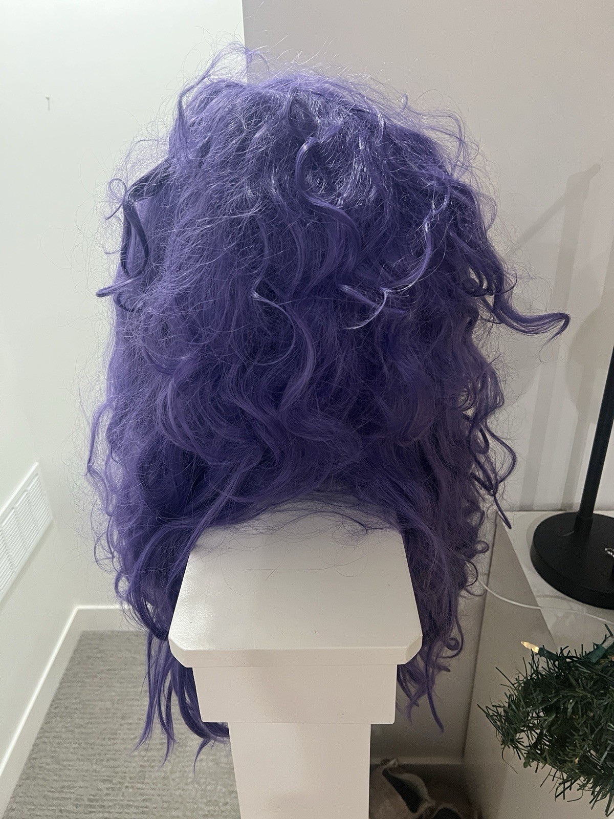 Drag Queen Purple Wig Double Stack Lace Front
