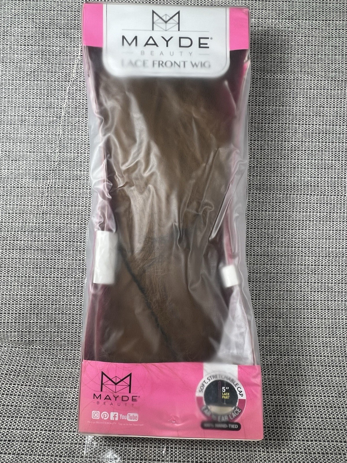 Mayde Beauty Lace Front Wig Style BRI color 27 100% Hand-tied