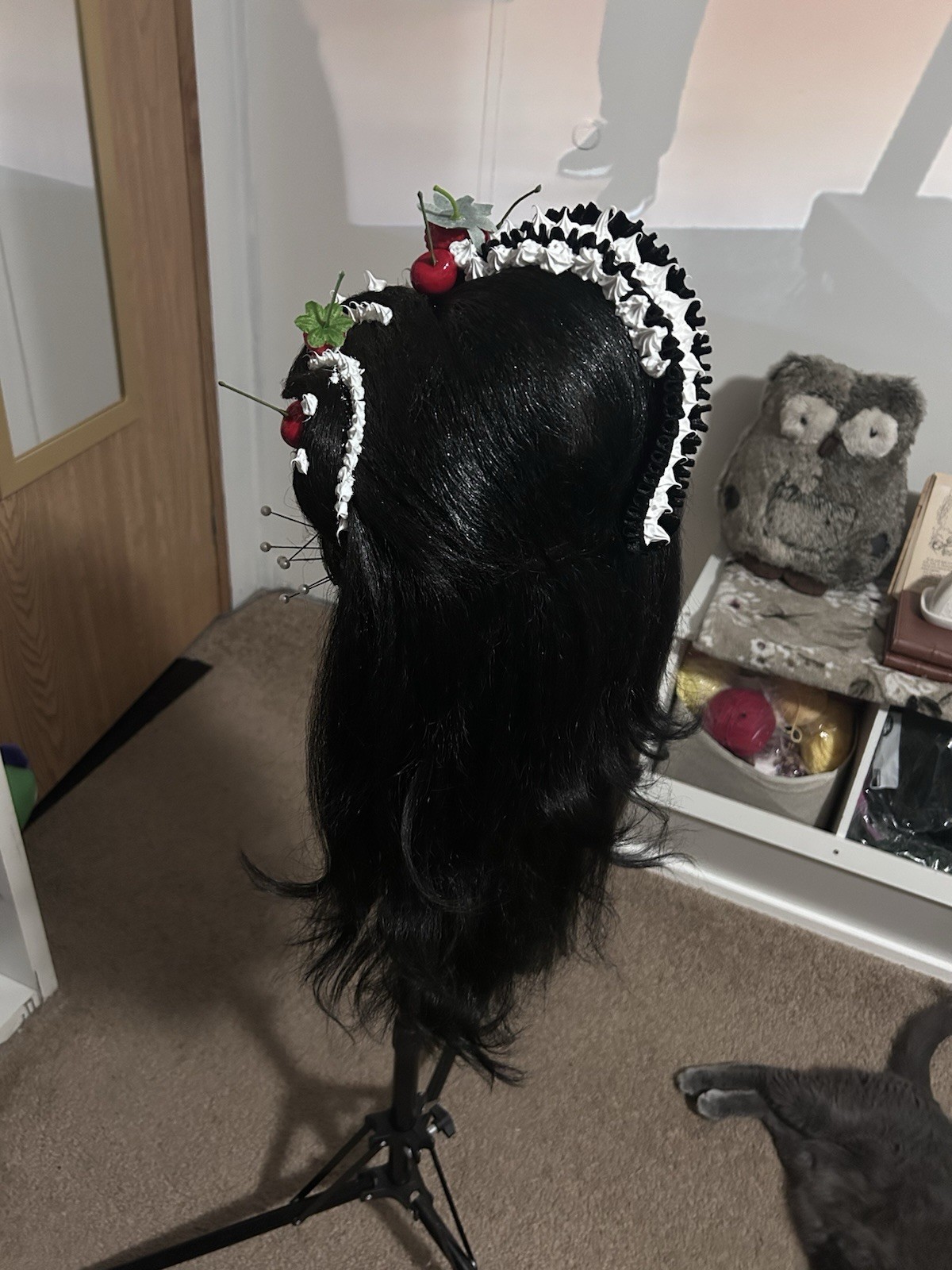 Black Drag Queen Costume Lace Front Cosplay Wig