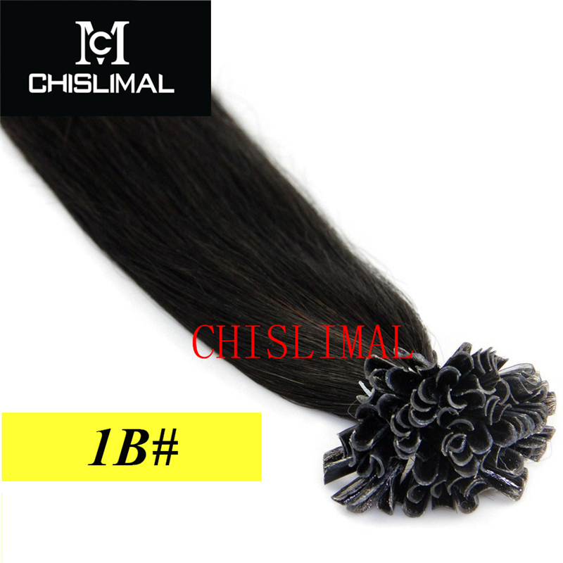 7A U/Nail Fusion Keratin Tip Remy Human Hair Extensions 16″18″20″22″24″26″ 100s