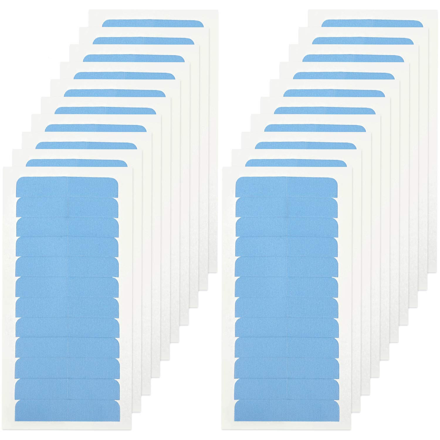 360 Pcs Blue Hair Extension Tape Tabs Bulk Double Sided Strong Adhesive Hair Tap