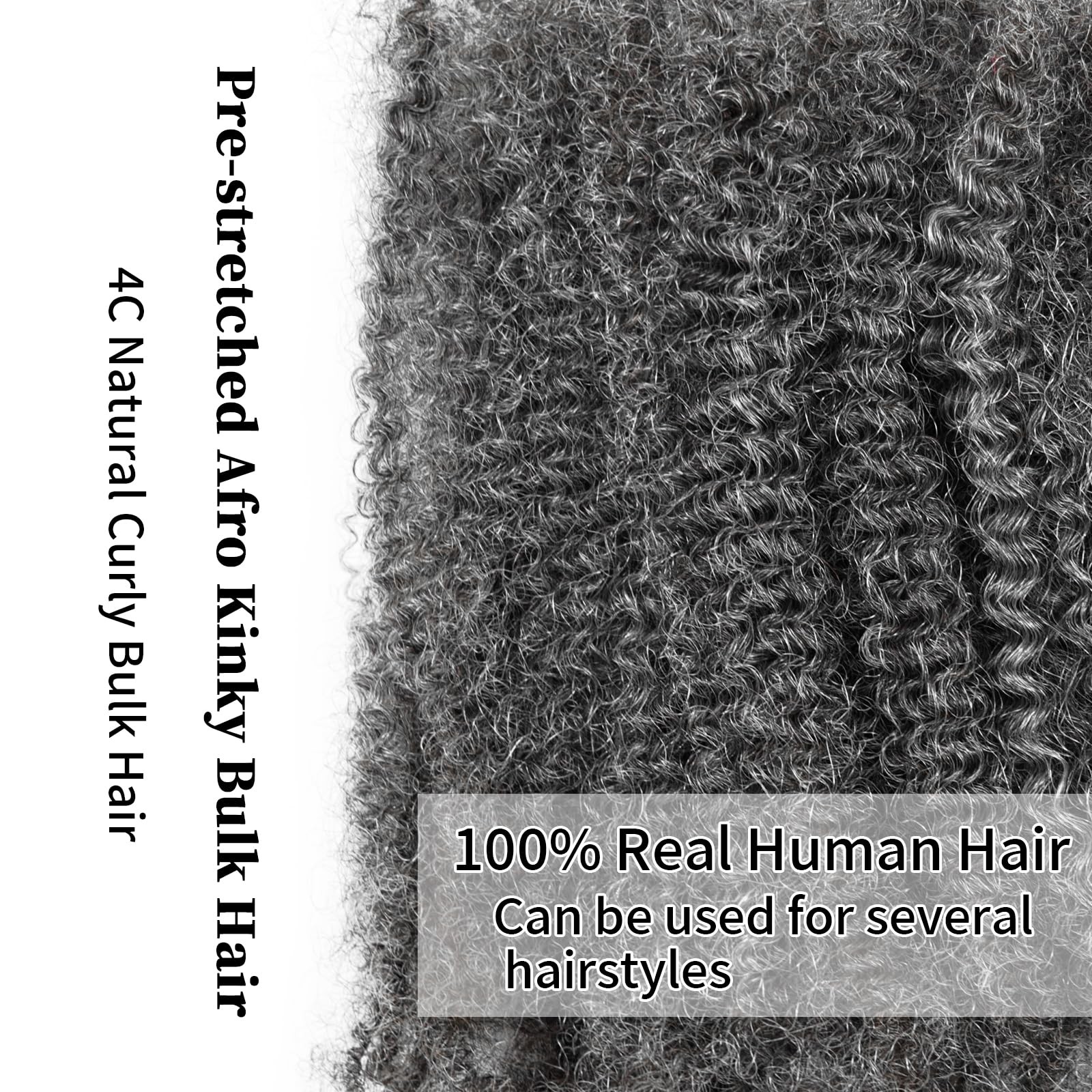 Ev&Et Evet Pre-Sretched Afro Kinkys Bulk Human Hair Human Hair For
