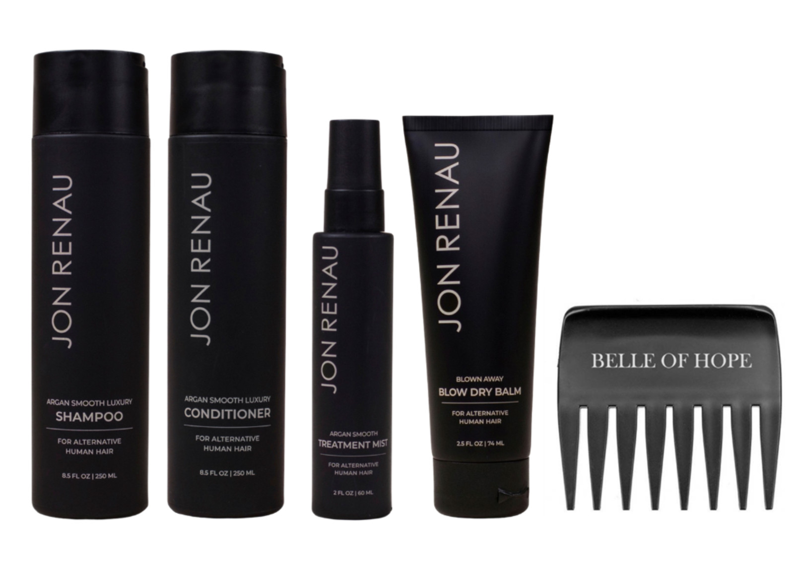Jon Renau Argan Smooth Human Hair 5PC Kit
