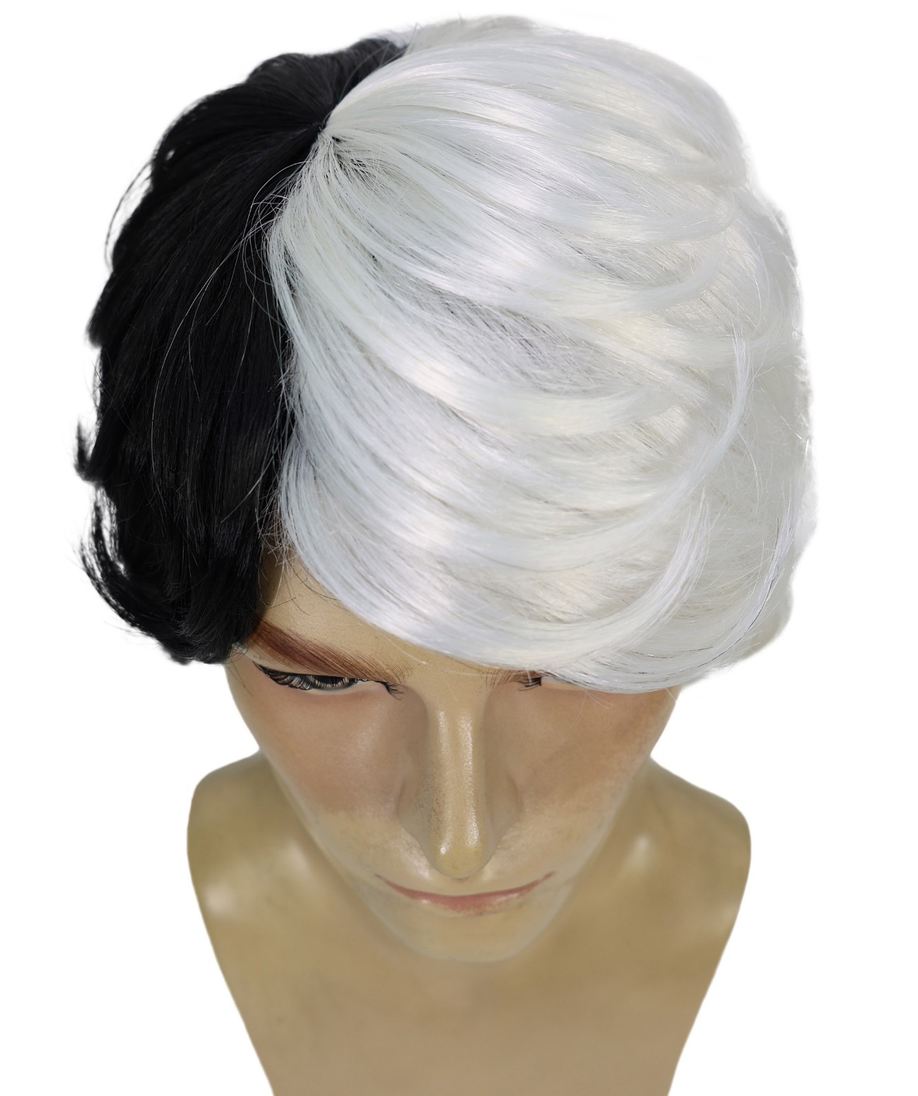 Snow Movie Men Wig, Multiple Color Option Halloween Wig, Breathable Capless Cap