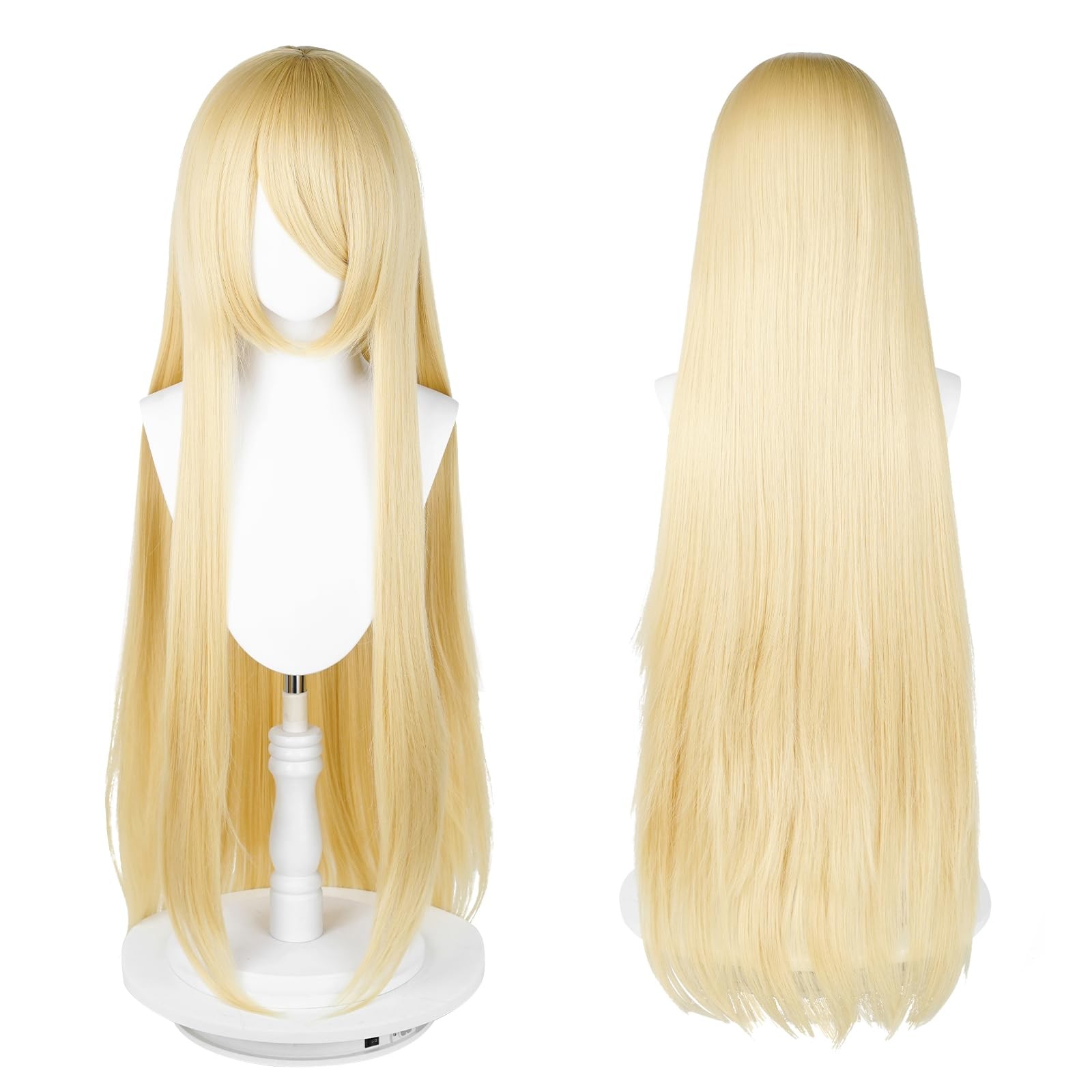 UTIEHD 100cm / 40 Inch Long Wig, Universal Costume Wig, Perfect for Party, Fe…