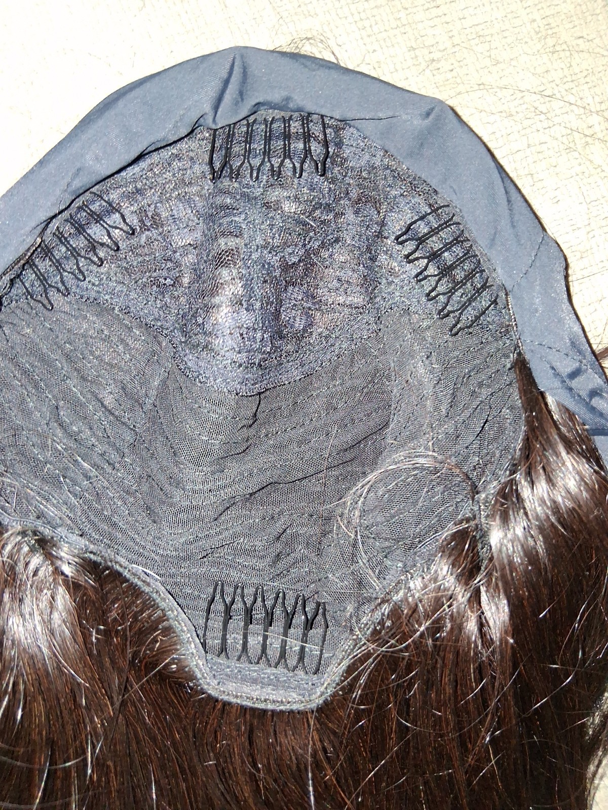 LUVME Throw On & Go Headband Human Hair Wig 16 Inches